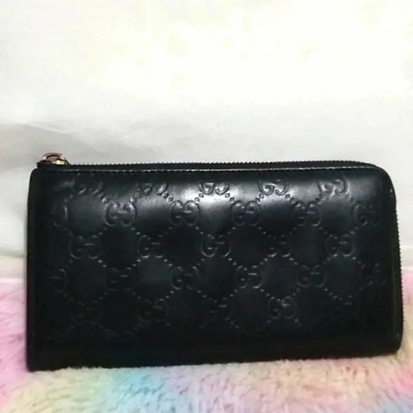 Gucci Guccissima Large GM Zippy GG Leather Wallet - Picture 1 of 16